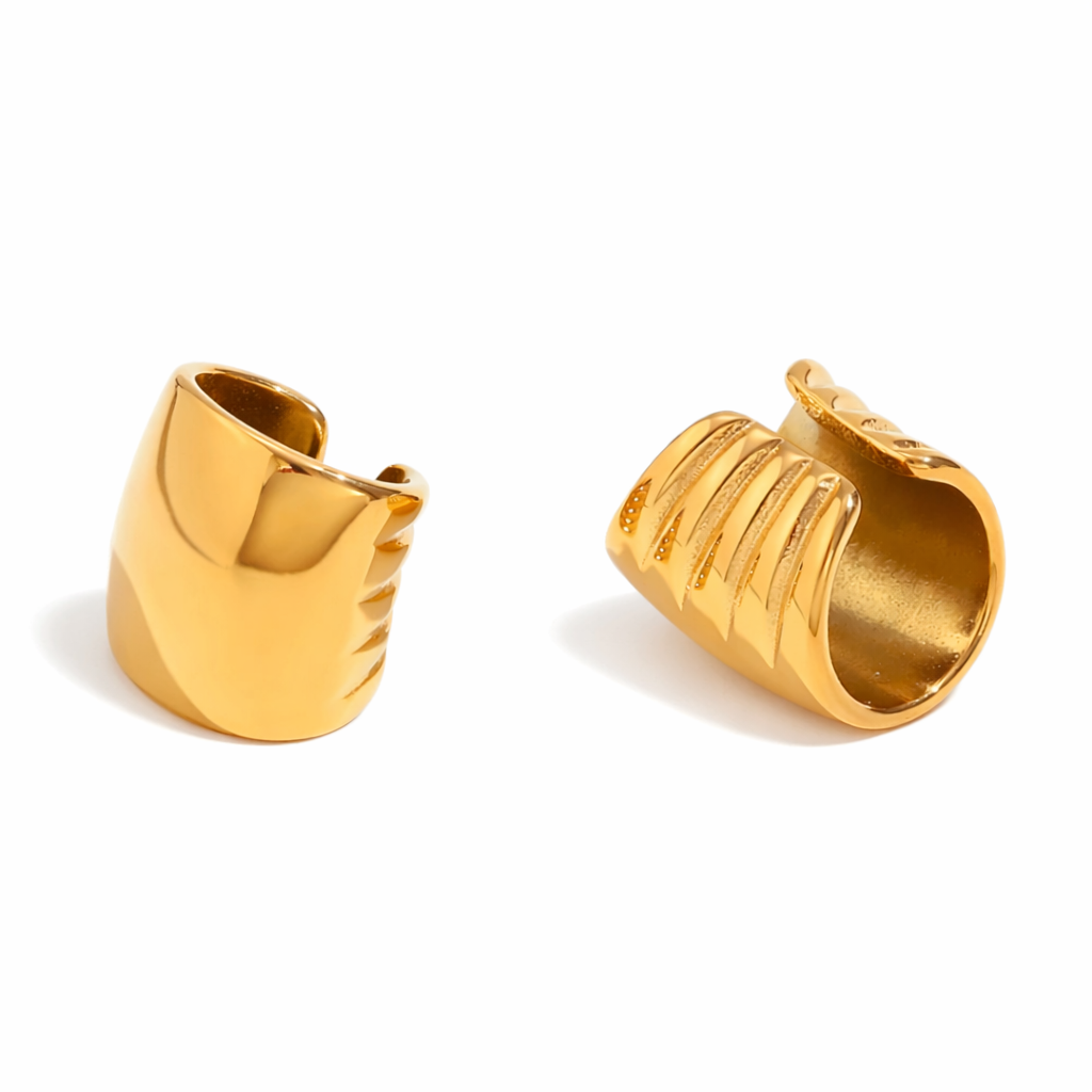Fishtail Ear Cuff Set - Gold