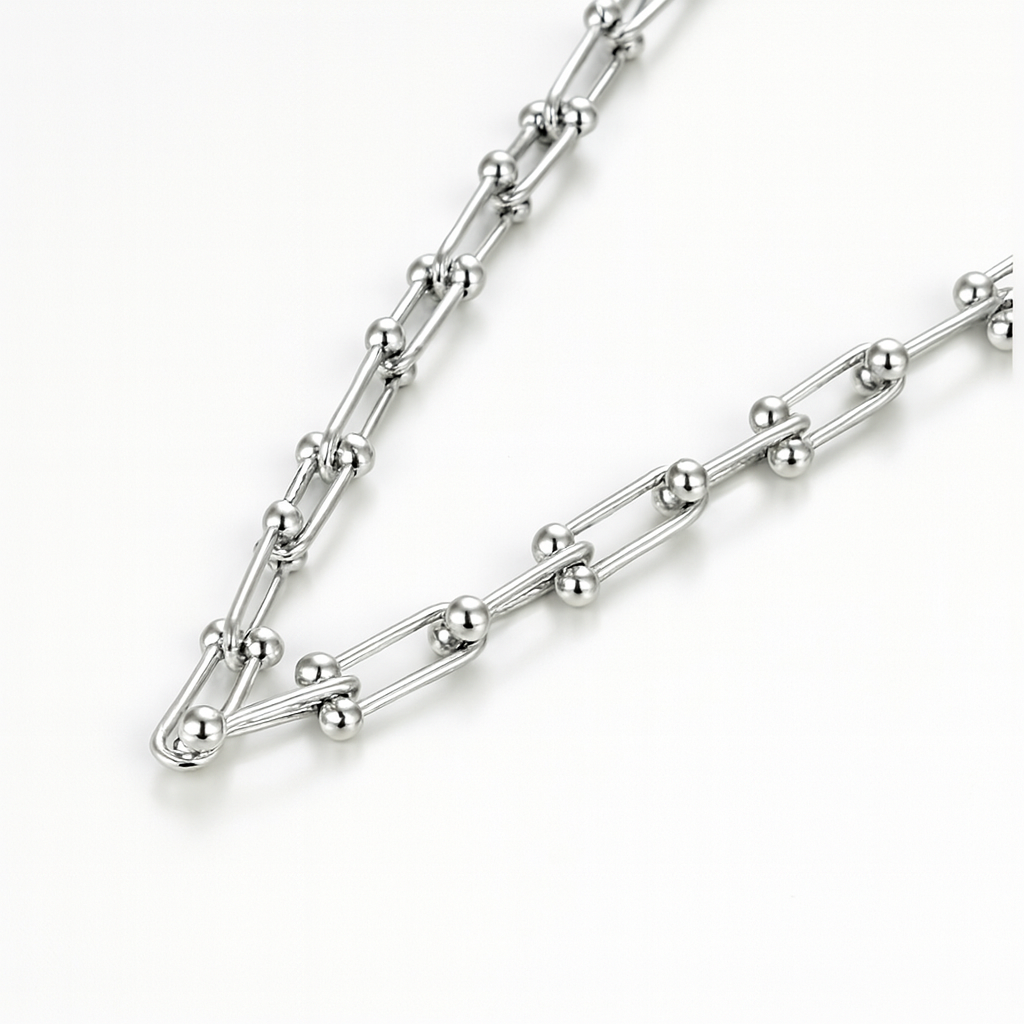 Interlocked Necklace - Silver