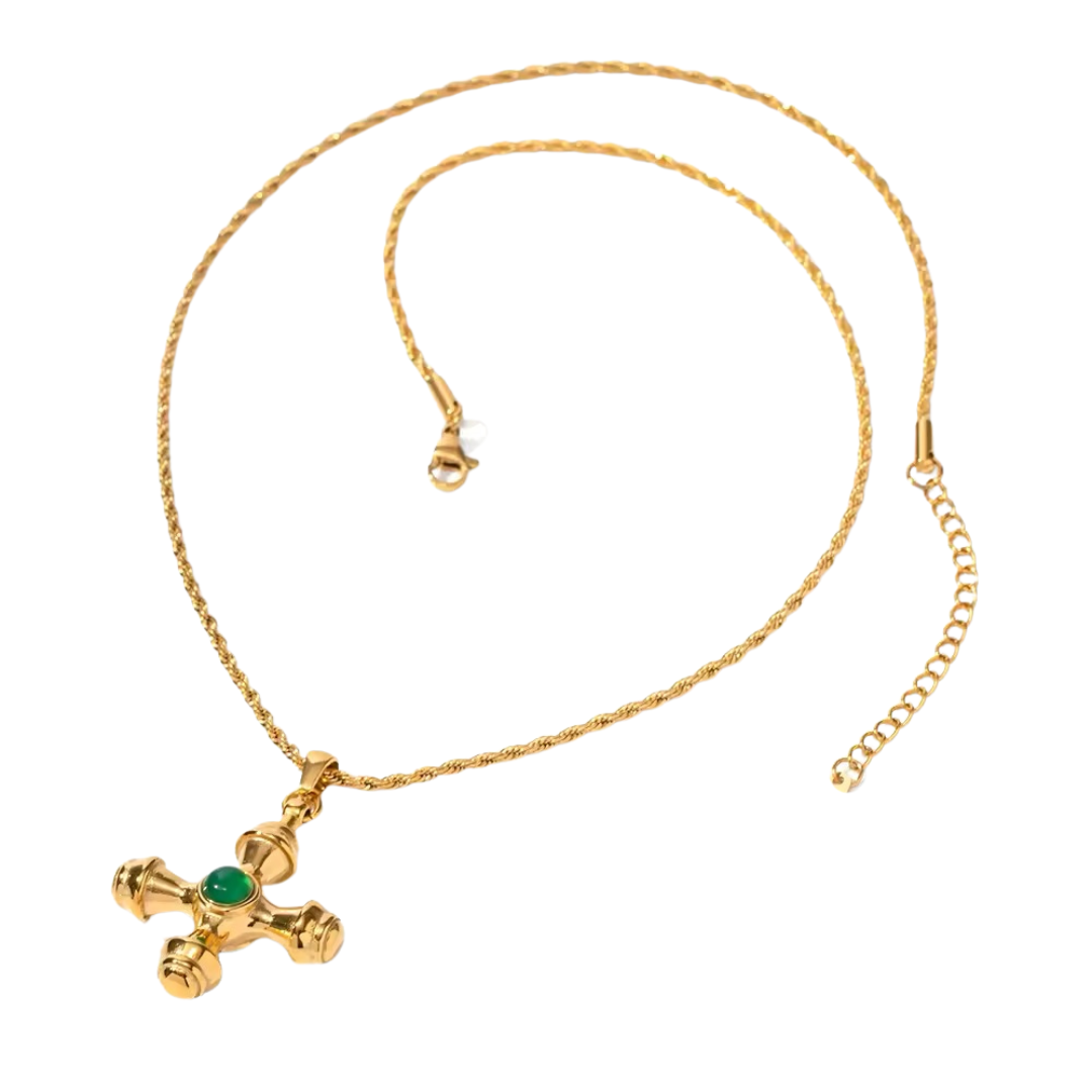 Biddie Necklace - Emerald