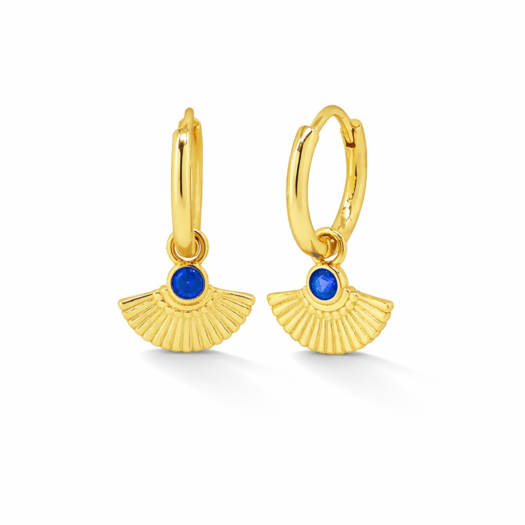 Fantail Hoops - Sapphire