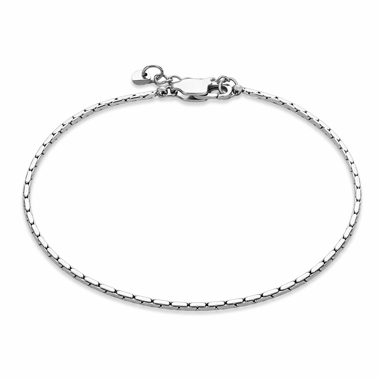 silver wire bracelet minimal everyday jewellery Me The Label
