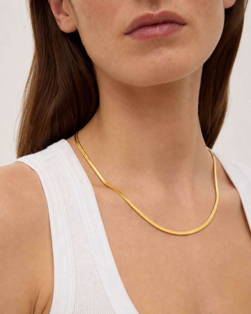 Snake Chain Necklace - Gold