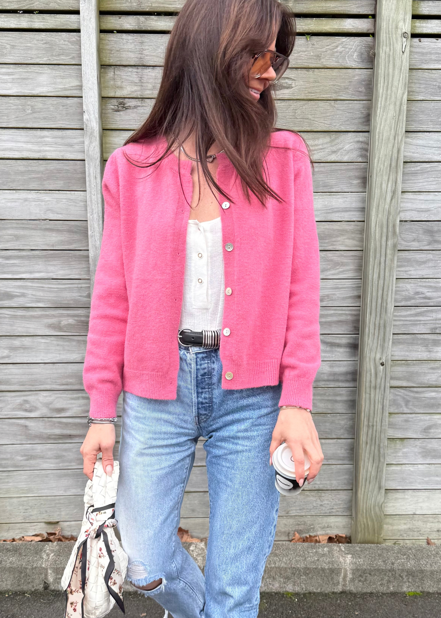Mohair Cardi – Rose