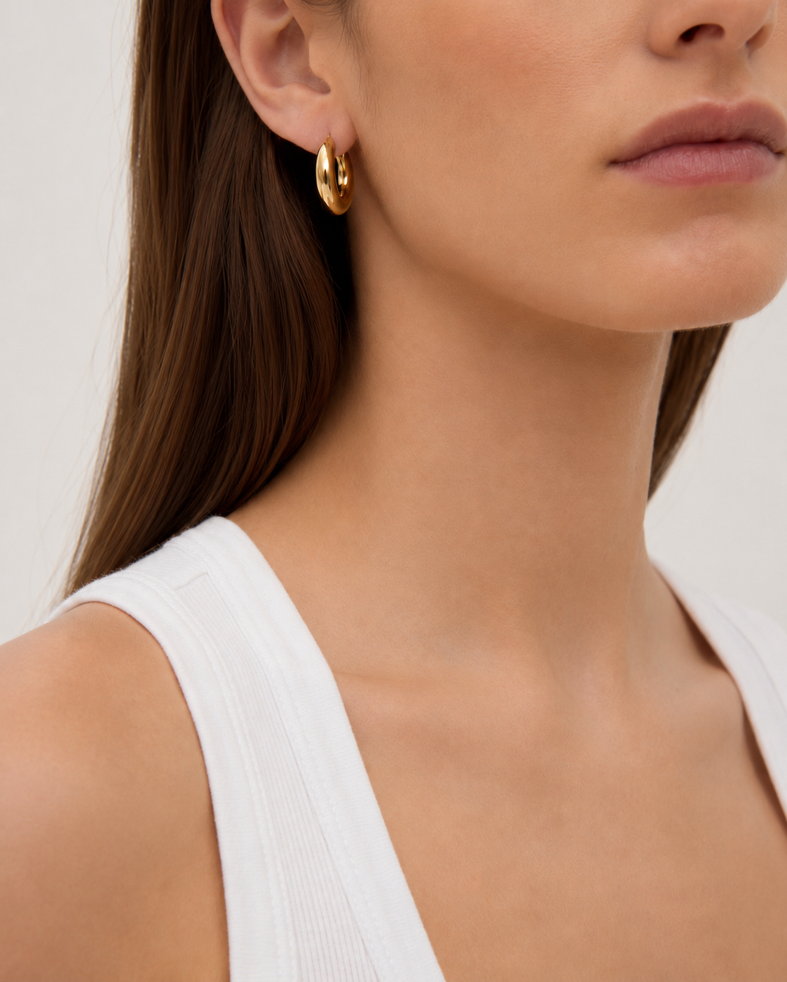 Gold Hoop Earrings Statement Timeless