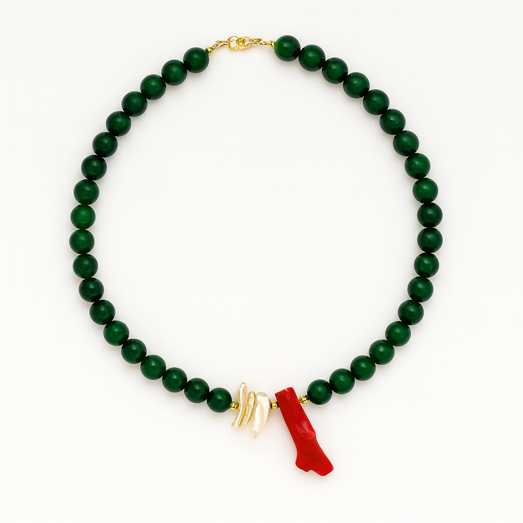 The Moss & Coral Necklace