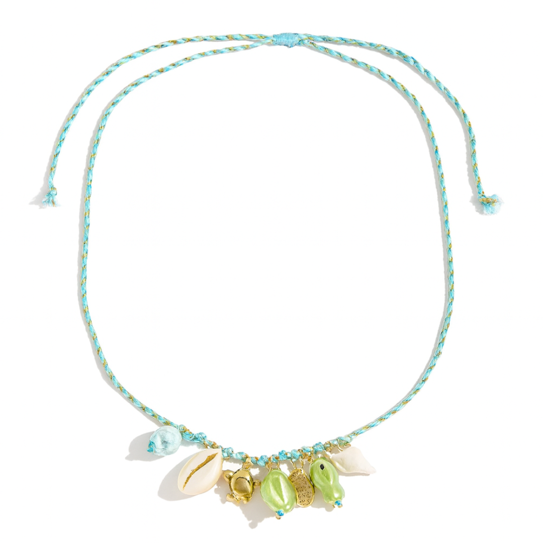 Beach Babe Necklace - Aqua