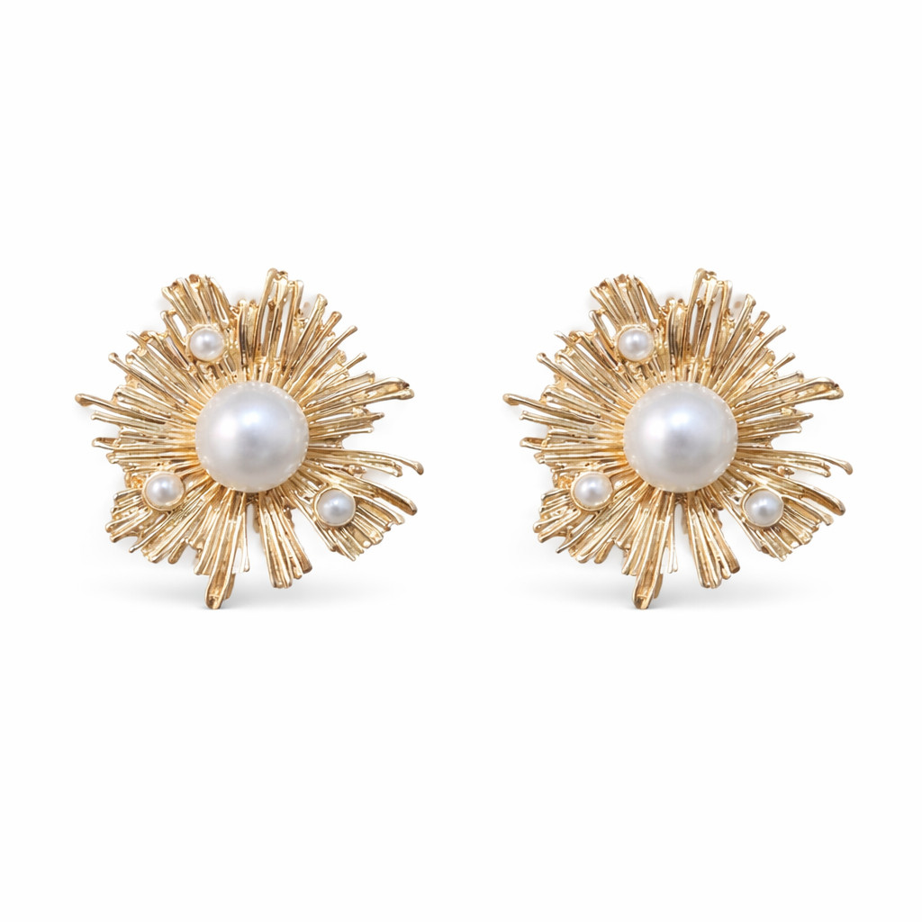Adele Clip-on Earrings - Gold