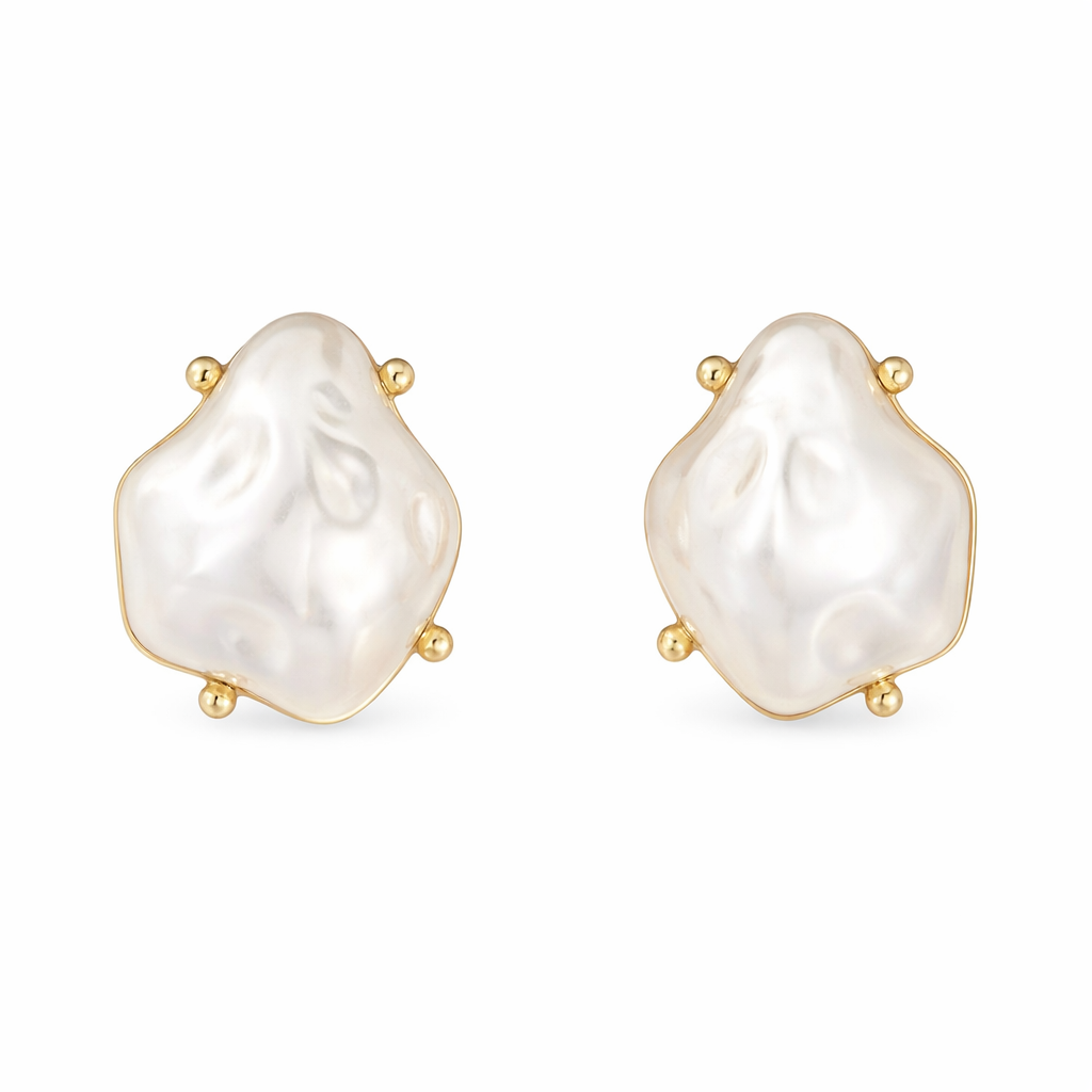 Bridget clipon earrings gold me The Label