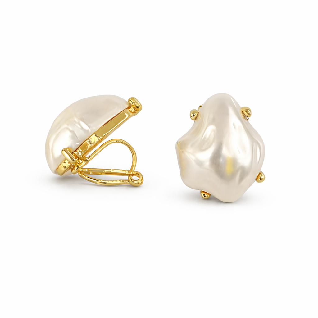 Bridget Clip-on Earrings Gold - Image 3