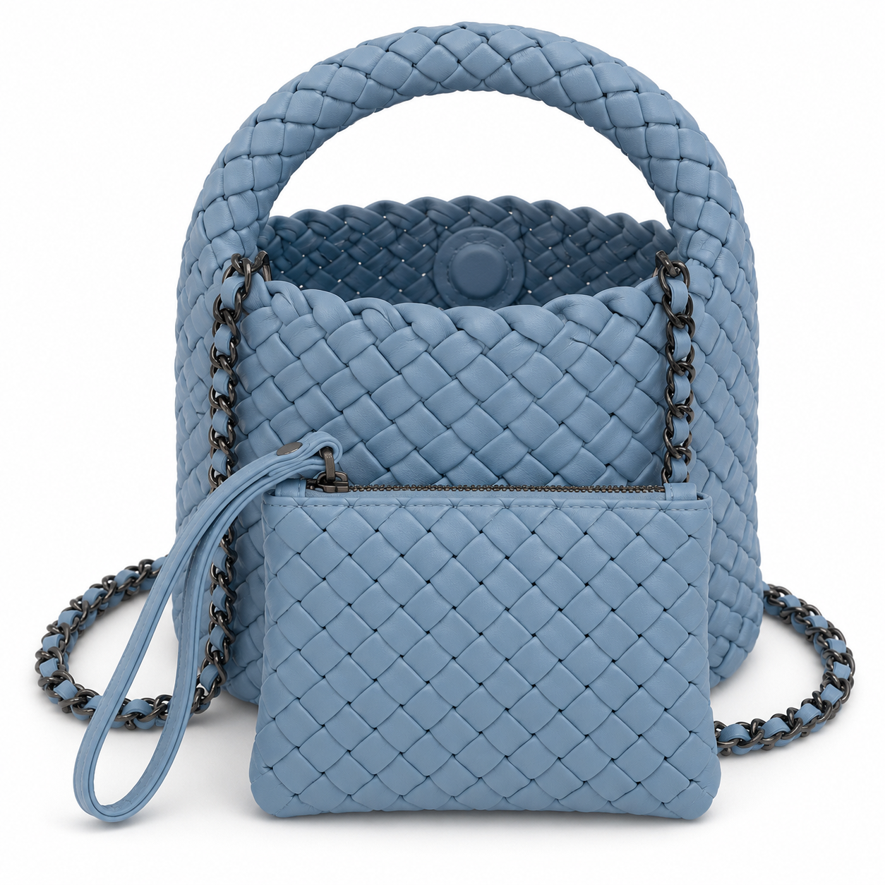 mini carol tote small vegan leather me the label