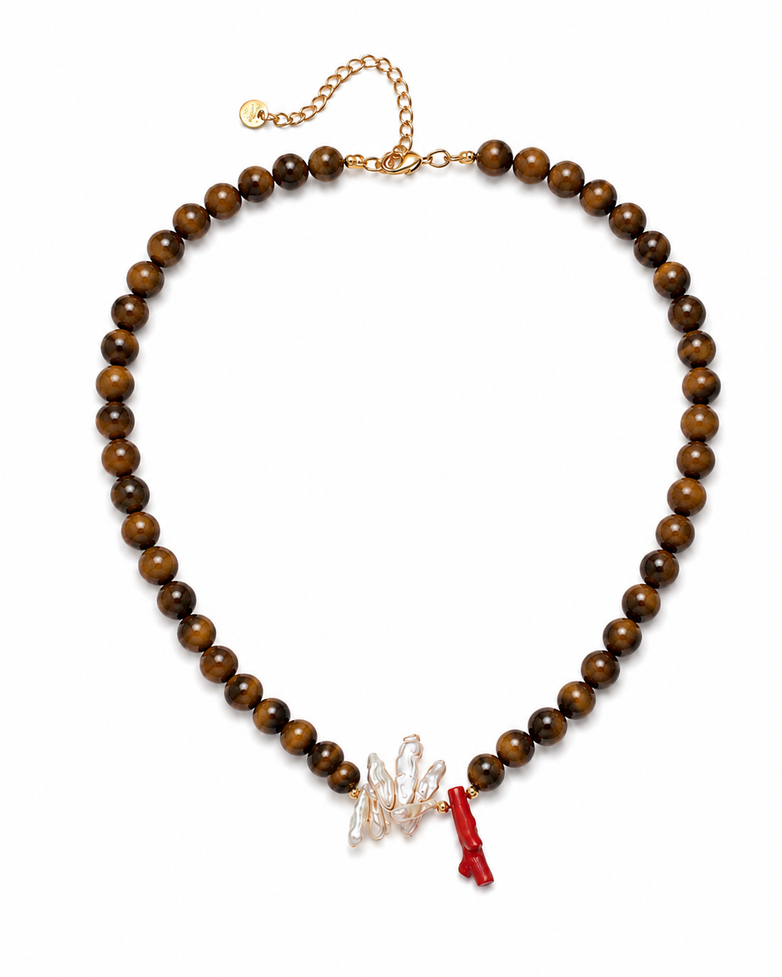Tigers eye beaded necklace