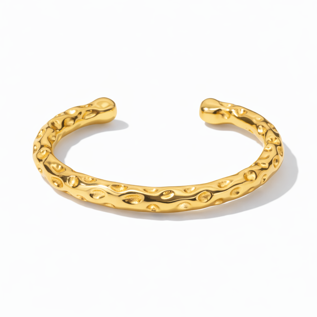 Hollows Bangle - Gold