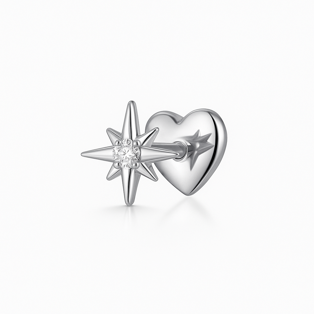 Stardust Single Stud - Silver