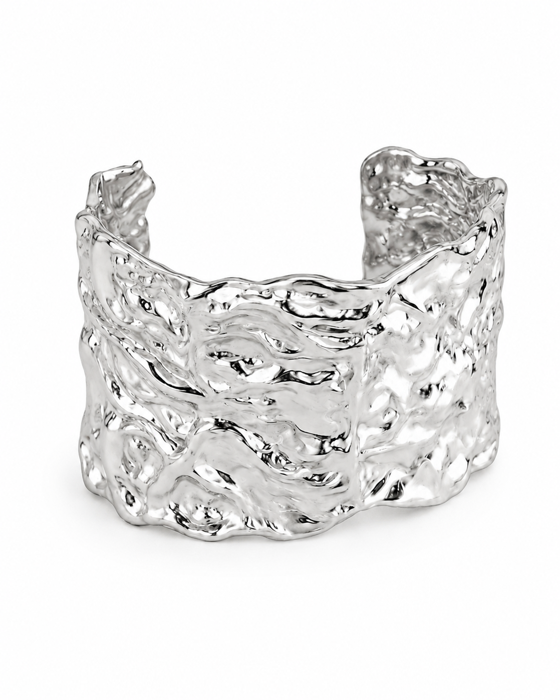 Molten Baroque cuff bracelet silver
