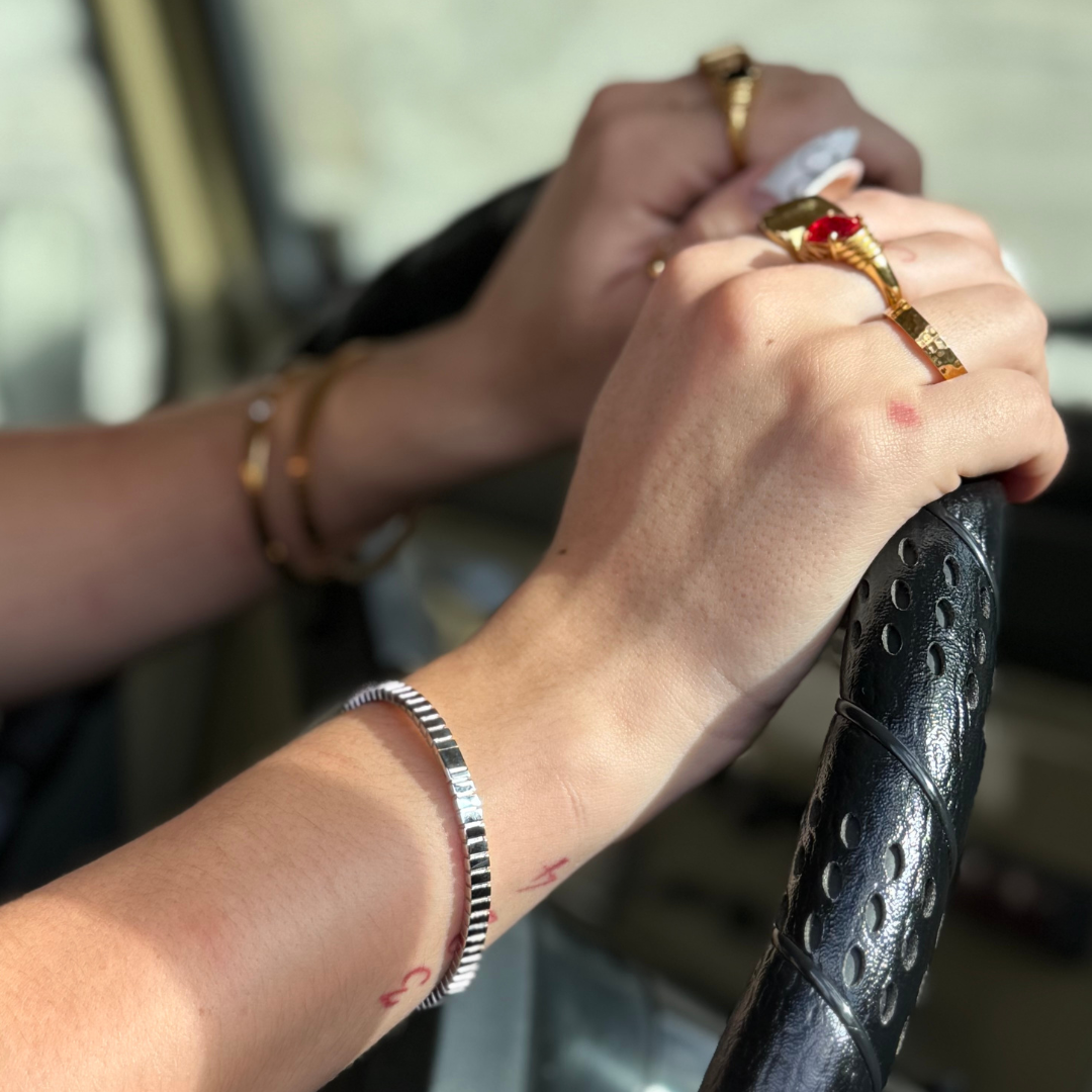 Tennis bracelet jewellery stainless steel Me The Label