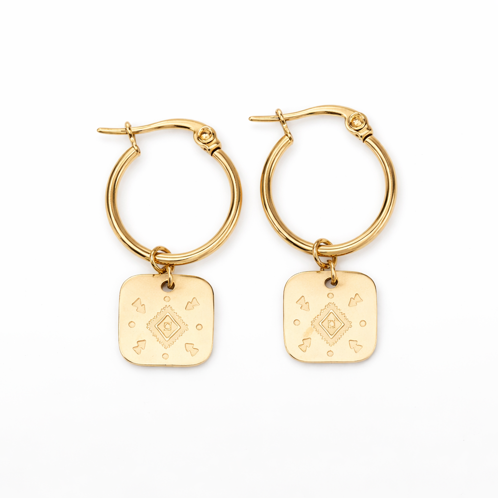 gypsy hoop earrings classic hoop jewellery Me The Label