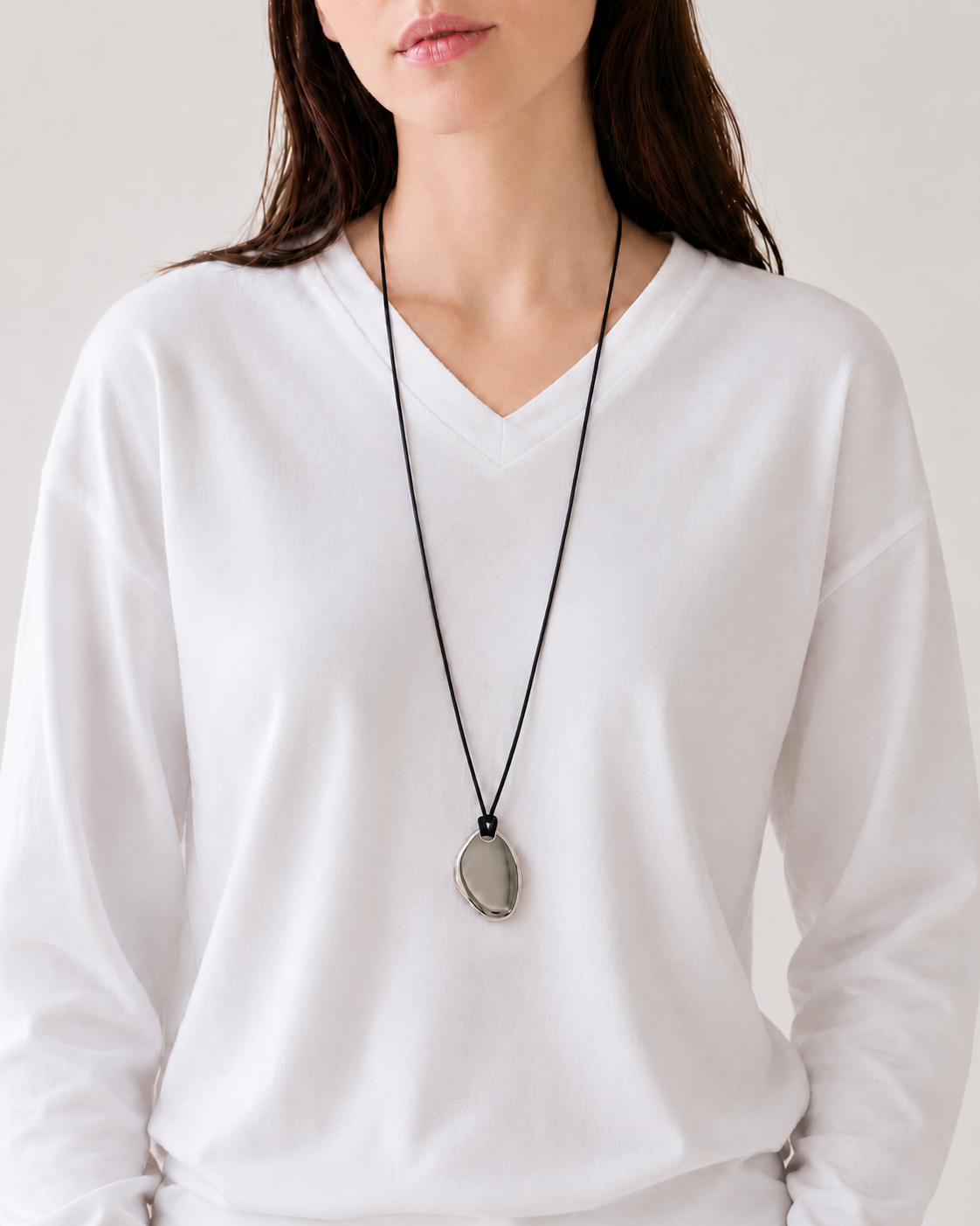 Sienna Silver Rope Necklace