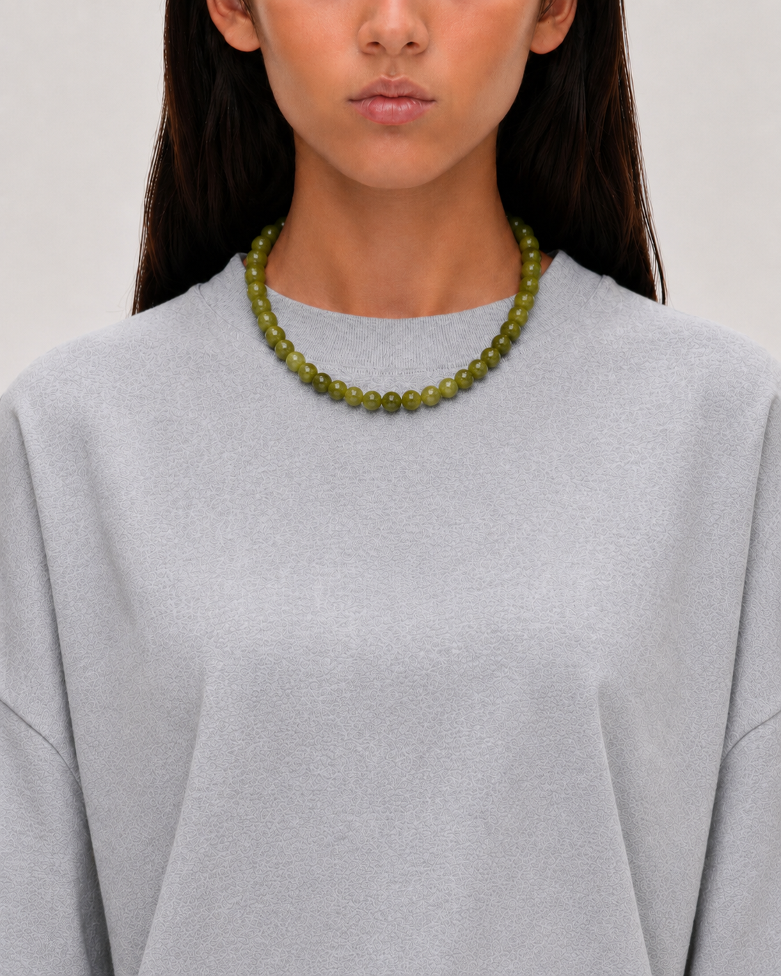 Peridot Beaded Necklace Green
