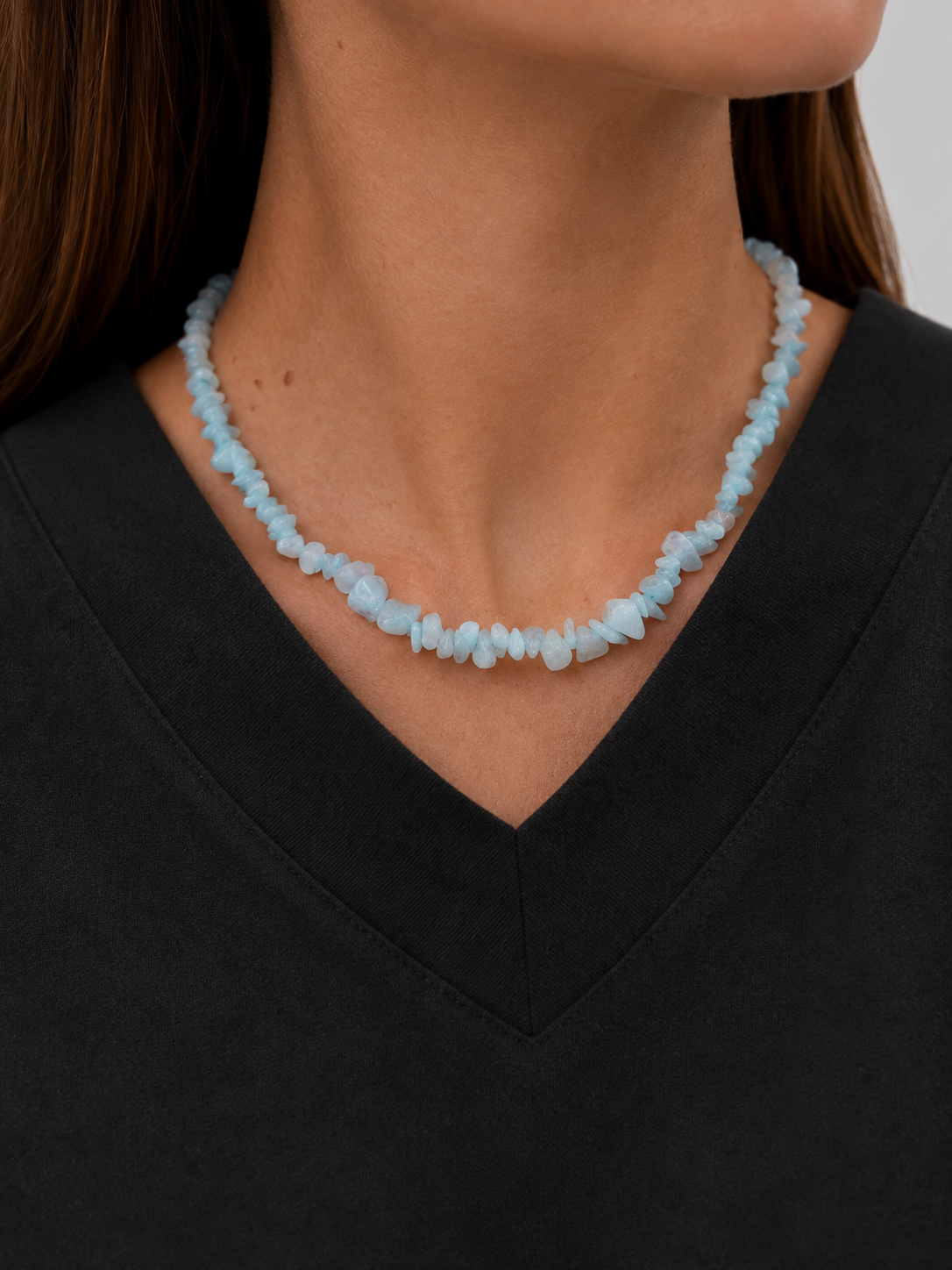 Aquamarine Stone Necklace