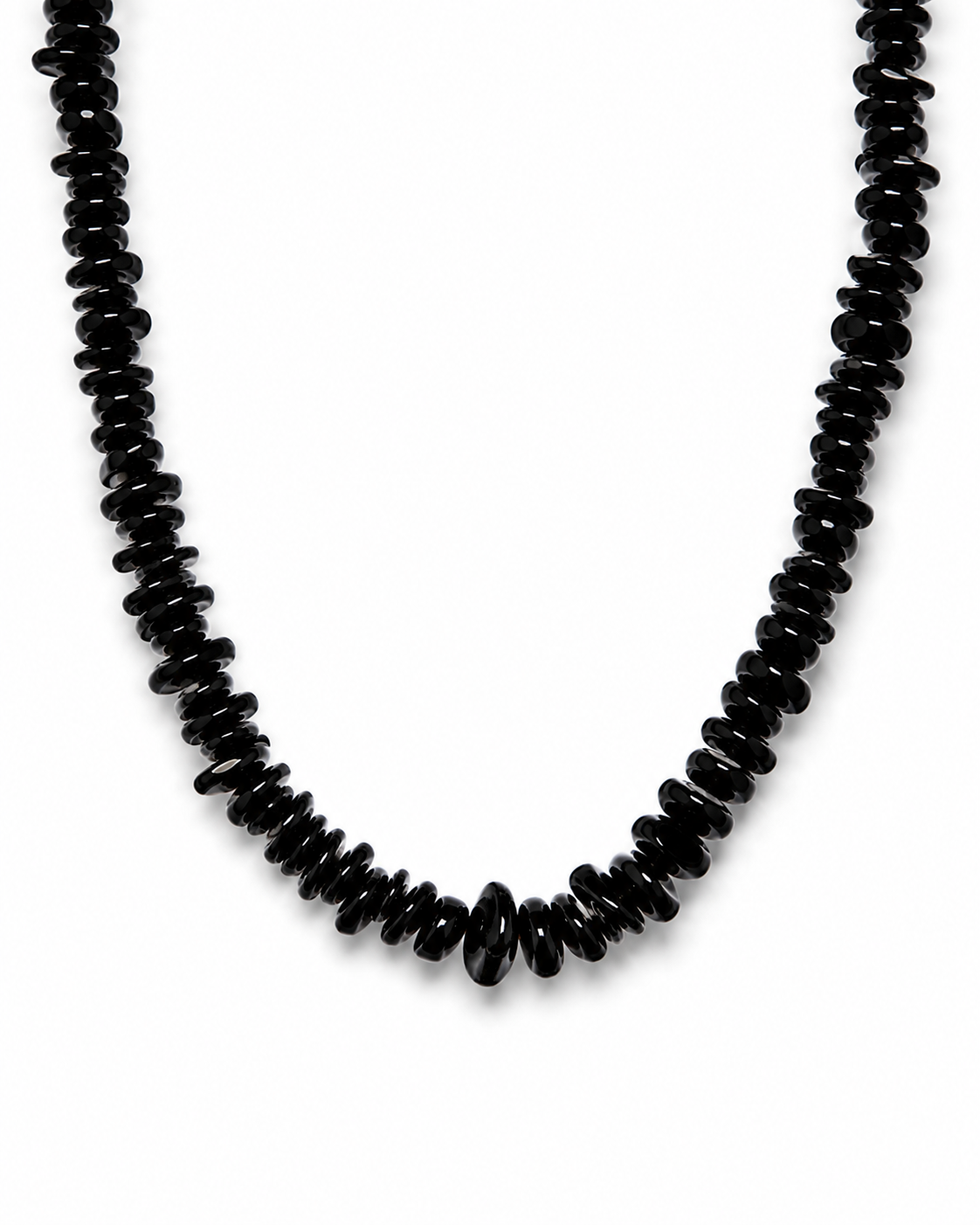Onyx Black beaded necklace