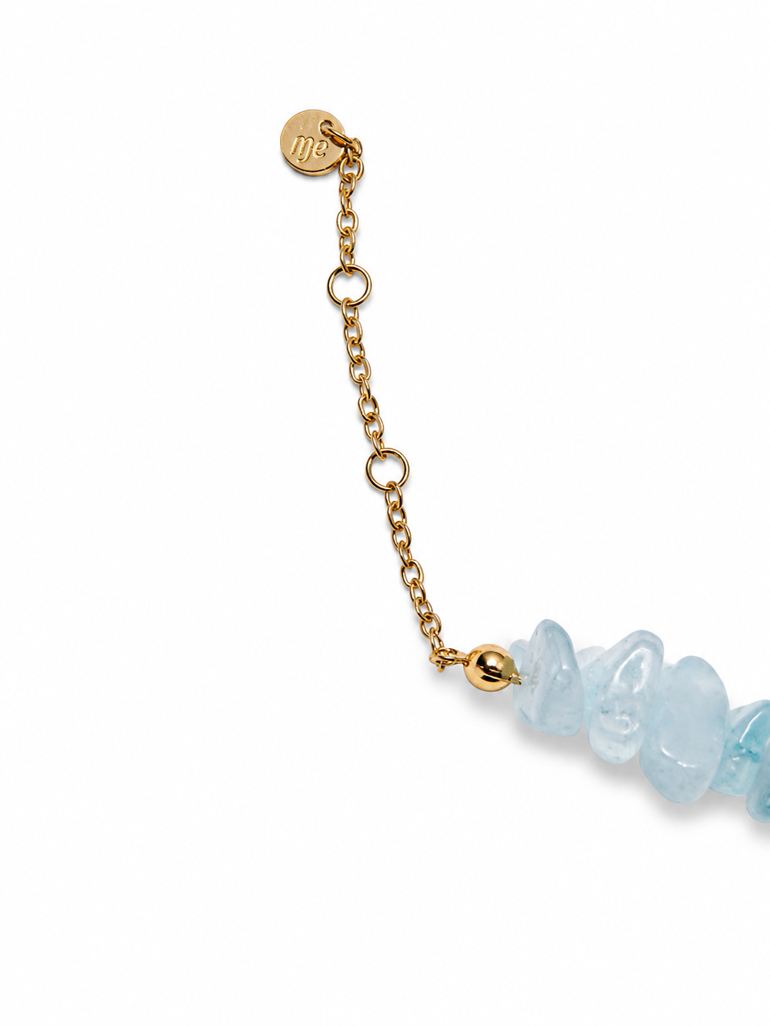 aqua beaded necklace