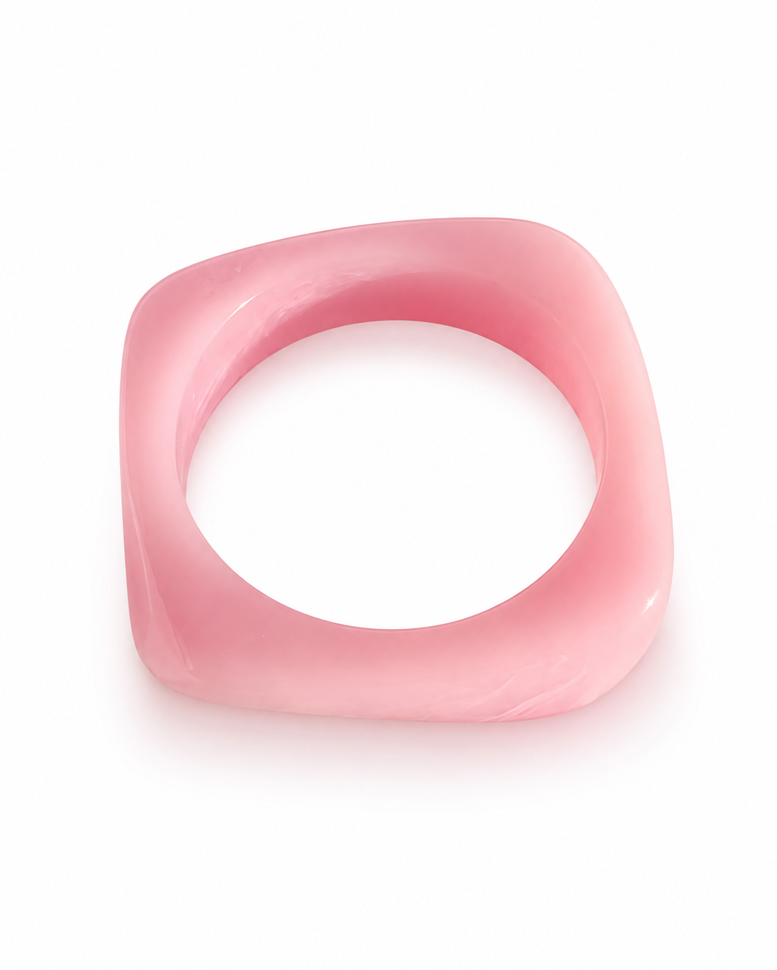 Blush Resin Statement Bangle - Image 2